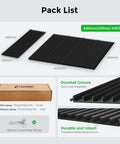 Cloudray 400x400mm black honeycomb laser bed panels, set of 4 for CO2 laser engravers