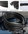 Six Piece Five Foot Silicone Vacuum Hose Kit For Cars With Six Inner Diameters From One Eighth To Three Eighths Inch Durable Flexible High Performance Auto Vacuum Tubing For Air Intake Boost PCV And More 43 PSI Working Pressure 130 PSI Burst