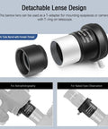 2X Barlow Lens Upgrade For 1.25 Inch Eyepieces All Metal CNC Black Anodized Telescope Accessory With M42 Thread And Filter Thread
