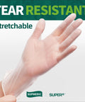 Vinyl Disposable Exam Gloves Clear 4 Mil Powder Free Latex Free Medical Food Safe For Cooking Cleaning Home Use 100 Pcs Small