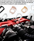Fuel Line Retainer Clips Three Eighths And Five Sixteenths Inch Nylon Gas Tank Repair Kit with engine bay background