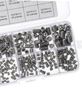 Tough Stuff 300pcs Stainless Steel Allen Head Socket Screw Set Assembly Kit Tools Featuring Oval Cup Point Internal Drive Fasteners For Pro Mechanics And Industrial Jobs Solid Heavy Duty Gear Really Kick Ass Deal For Your Next Gig, assorted screw kit in organizer