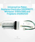Replacement Icemaker For Frigidaire Refrigerator Models 218226700 218699501 218713500 240352401 with connectors and parts