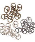 150 Pieces Mini Belt Fasteners Alloy Buckles For Sewing Crafts Small Metal Buckles With Single Prong For Doll Clothes Shoes Bags DIY Accessories