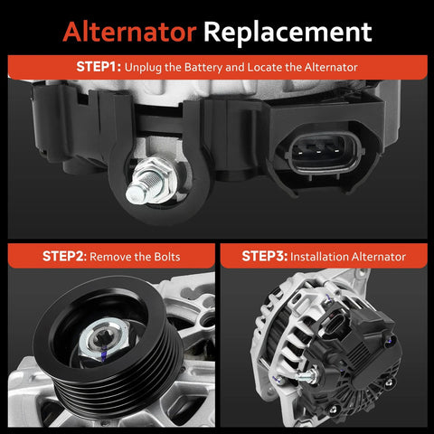 Direct Fit 1.6L Hyundai Accent Veloster And Kia Rio Alternator Replacement OE Spec Easy Install Plug And Play installation steps