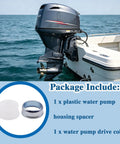 Plug And Play Water Pump Drive Shaft Spacer And Collar Set For Outboard Motors 2-Stroke 115 HP to 300 HP And 4-Stroke 115 HP to 225 HP