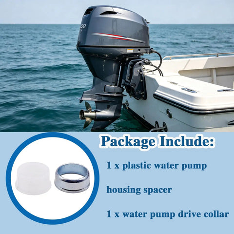 Plug And Play Water Pump Drive Shaft Spacer And Collar Set For Outboard Motors 2-Stroke 115 HP to 300 HP And 4-Stroke 115 HP to 225 HP