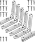 6 Pieces 90 Degree Small Hinges For Wooden Jewelry Boxes With 24 Screws Silver Zinc Alloy Hardware Perfect For DIY Projects And Box Repairs