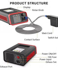 Powerful 1500W Aluminum Car Dent Repair Tool With Adjustable Heat And Timing Electromagnetic Induction Heater, showing display and controls