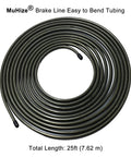 5/16 Inch Brake Line Tubing Kit, 25 Ft PVF Coated Steel Tube Roll, spiral coil