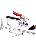 Air Blow Gun Accessory Kit With 5 Interchangeable Nozzles And 7-Piece Air Compressor Tools Set For Cleaning Dust From Garages And Work Benches