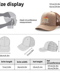 Cool Women Trucker Cap For Girls Distressed Washed Low Profile Baseball Hat With Versatile Style size and dimensions display