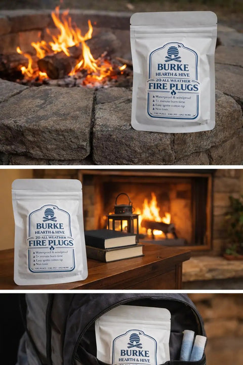 Emergency Cotton Fire Plugs For Camping And Survival Wax Coated Fire Starters That Catch Quick Without Tinder Or Liquids 20 Count
