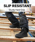 Steel Toe Work Boots For Men And Women Slip Resistant Puncture Proof Safety Shoes on construction site