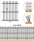 Keep Pups From Digging With This No Dig Animal Barrier Fence 25 Panels 32In Tall By 49Ft Long Rustproof Metal Stakes