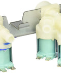 DC97-15459D Water Valve Replacement For Dishwashers OEM Authorized Inlet Valve displayed with dual hose connectors