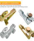 156T1978A Time Switch Trippers Replacement For T100 Series Timers Two Pack with gold and silver trip units and screws