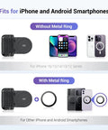 Image showing Magnetic Phone Grip Camera Handle With Wireless Shutter Remote For iPhone Android Smartphones MagSafe.