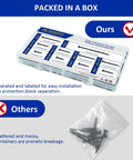 Drywall Screws Assortment Kit With 166 Pieces, Six Sizes From 3/4 In To 3 In, durable storage case labeled for easy organization