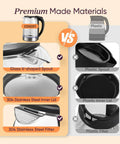 Comparison of No Plastic Water Contact Electric Kettle with Wide Mouth Borosilicate Glass 1.7L Tea Kettle vs Plastic Kettle