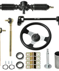 All In One Go Kart Steering Kit With Rugged Rack And Pinion Setup Including 380mm Shaft 340mm Rack 300mm Steering Wheel 150mm Column