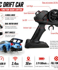 Remote control for 1:24 RC Drift Car With LED Lights 2.4GHz Remote Control Thrilling Speed Up To 23 Kilometers Per Hour