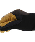 Side view of black and brown Leather Work Gloves With Durable Durahide Leather, Breathable TrekDry, Comfort Fit, Large Size for heavy-duty use