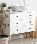 White dresser with Cow Print Sunflower Cabinet Knobs 4 Pack Farmhouse Drawer Pulls For Dresser Cupboard And Furniture Decor