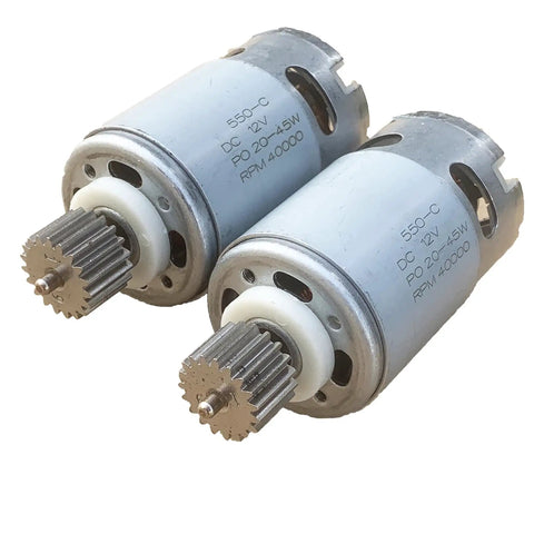 Two 12V 40000RPM 19T Electric Motors For Power Wheels Upgrade High Speed Ride On Car Replacement Parts Compatible With Fisher Price Barbie Jeep