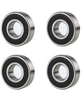 6204-RS Rubber Sealed Deep Groove Ball Bearing 20x47x14mm Chrome Steel Lubricated 4 Pack high RPM up to 18000 shown