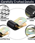 Heavy Duty Stainless Steel Cable Clamps Kit Quarter Inch Rubber Coated Clips With Self Tapping Screws Pro Grade Conduit Wire Holders product details