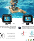 Child swimming with Beefed Up Waterproof Housing For GoPro HERO7 BLACK HERO6 BLACK And HERO5 BLACK 148FT 45M case comparison