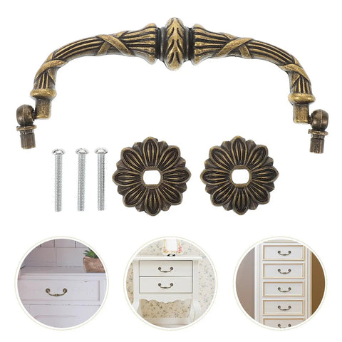 Vintage Cabinet Door Handle And Drawer Pull In Oil Rubbed Bronze Finish For Rustic Dresser Hardware On Kitchen Cabinets And Wardrobes European Style Home Improvement With Easy Install