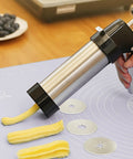 Using Stainless Steel Churro Press And Maker For Easy Spanish Treats Home Kitchen Dessert Tool DIY Churros Device Professional Style