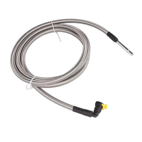 Built Tough Stainless Fuel Line Kit Replacement For Chevy Monte Carlo And Impala 2006-2011 With Silver Finish And Rock-Solid Durability To Fix Those Bad Gas Leaks Fast. stainless fuel line kit, coiled, with fittings