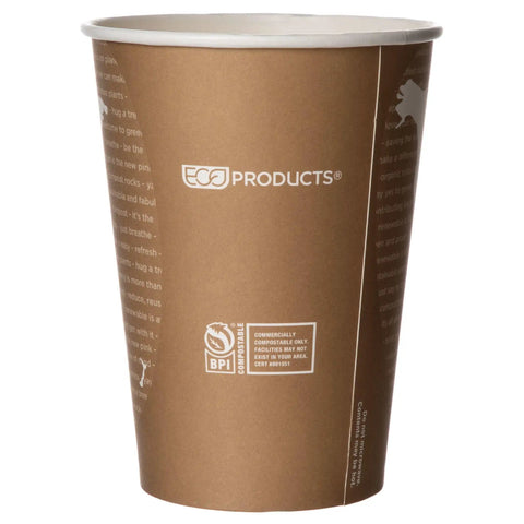 Compostable 32oz Lined Paper Bowls Case Of 500 Renewable Disposable Round Containers With Plant Based PLA Liner Eco Friendly Takeout Dishes ASTM Compliant And BPI Certified Lids Sold Separately brown paper bowl with BPI compostable logo
