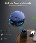 2 In 1 Robot Vacuum And Mop With WiFi And App Control, Ultra Slim Quiet Cleaner for pet hair and hard floors, on dark surface