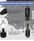 Premium Solar Panel Connector Kit With 42 Piece Set Including 10 Pairs Male And Female Connectors and High-Strength Material Details