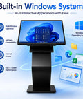 Bulletproof 43 Inch Windows Touch Screen Kiosk Loaded With Eight Gb Ram And One Twenty Eight Gb Storage Runs Smooth As Butter For Retail Point Of Sale Terminals Digital Billboards And Lobby Guide Centers showing Windows OS screen.