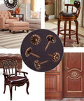 Killer Red Copper Upholstery Tacks With Classic Daisy Pattern For Furniture Restoration 100 Piece Pack on furniture surfaces.