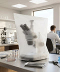 Go-To Large 480x490mm Dust Cover For Microscope Protects Your Stereo Microscope From Dust And Scratches In Clear Plastic, Lab-Grade Accessory For Research, Lab Use And Education, on stereo microscope