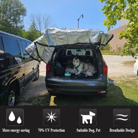 Reflective Aluminet Shade Cloth 70 Percent UV Block Heat Shield For Greenhouses Cars Pets RVs Outdoor Camping Stay Cool