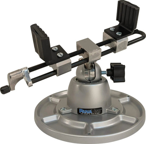 Multi Purpose Work Center With Self Centering Jaws 9 Inch Opening Built Tough Heavy Duty Base Six Compartment Parts Tray shown