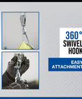 Strongway 1100 Lb Electric Cable Hoist With 2200 Lb Double Line Capacity For Garage Use features 360° swivel hook for easy attachment.