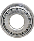 Close-up of LM11949 bearing from Trailer Wheel Hub Bearing Kit For One And A Quarter Inch And Three Quarter Inch Axles With Chrome Steel Bearings Dust Covers Seals And Cotter Pins ABEC Three Ready To Install