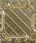 Gold Nugget Stamped Metal Lay In Tin Ceiling Tile 24 X 24 In Pack Of 12 For Ceilings Backsplashes Walls Easy Install Recycled USA Made