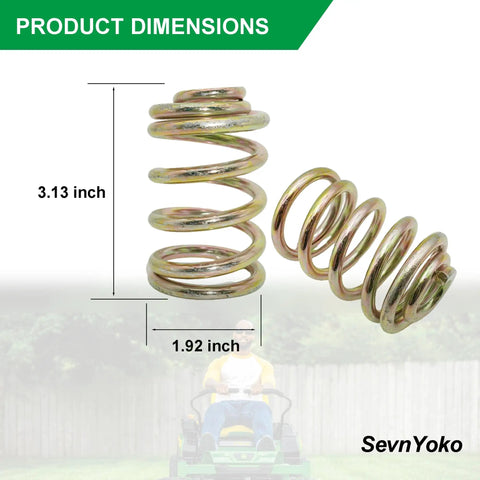 283516 Compression Seat Springs 2 Pack for John Deere and Grasshopper Lawn Mowers with dimensions 3.13 x 1.92 inches
