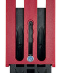 Twin Pocket Hole Jig Kit System 200 with built-in imperial and metric scales for woodworking projects, front view.