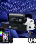 16W 550Pcs Fiber Optic Star Light Kit For Car Headliner With Meteor Shooting Star Effects, 13.1 Ft Long cables, lights on car roof