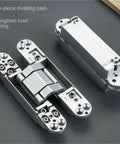 Heavy Duty Hidden Folding Door Hinges Pair Super Strong Black Cabinet Hardware Adjustable Weight Bearing Wood Furniture Fittings Built Different Boss Grade smooth silver hinges.